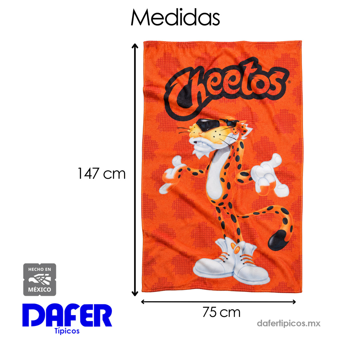 Toalla Jumbo 100x150cm Diseños Divertidos Providencia® Chetos