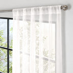 Set De Cortinas Translúcidas Tergal 1.36mx1.80m Vianney® Beige