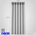 Set De Cortinas 2pz Cortas Viasoft 1.80mx1.18m Vianney® Gris