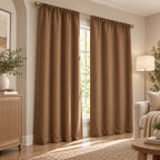 Set De Cortinas 2pz Cortas Viasoft 1.80mx1.18m Vianney® Coffe