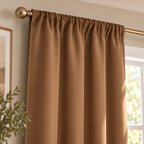 Set De Cortinas 2pz Cortas Viasoft 1.80mx1.18m Vianney® Coffe