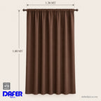 Set De Cortinas 2pz Cortas Viasoft 1.80mx1.18m Vianney® Coffe