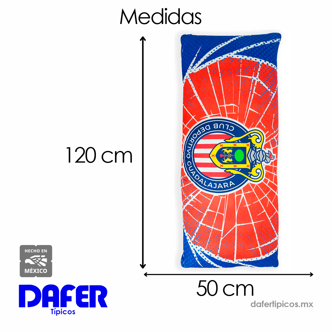 Almohada Súper Jumbo 120x50 Equipos Futbol Providencia® c