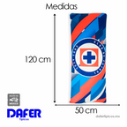 Almohada Súper Jumbo 120x50 Equipos Futbol Providencia® Cruz Azul