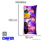 Almohada Súper Jumbo Ligera 120x50 Doble Vista Guerreras K-pop Providencia®