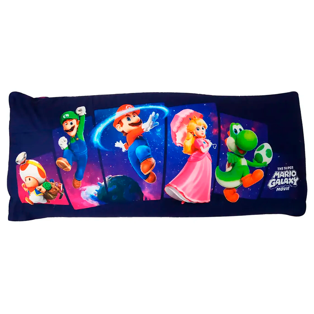 Almohada Súper Jumbo Ligera 120x50 Doble Vista Providencia® Mario Galaxy
