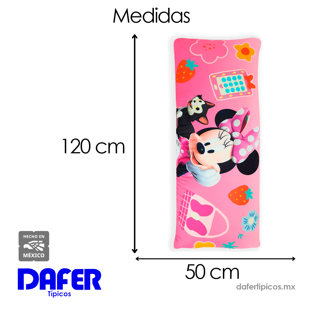 Almohada Súper Jumbo Ligera 120x50 Doble Vista Providencia® Minnie