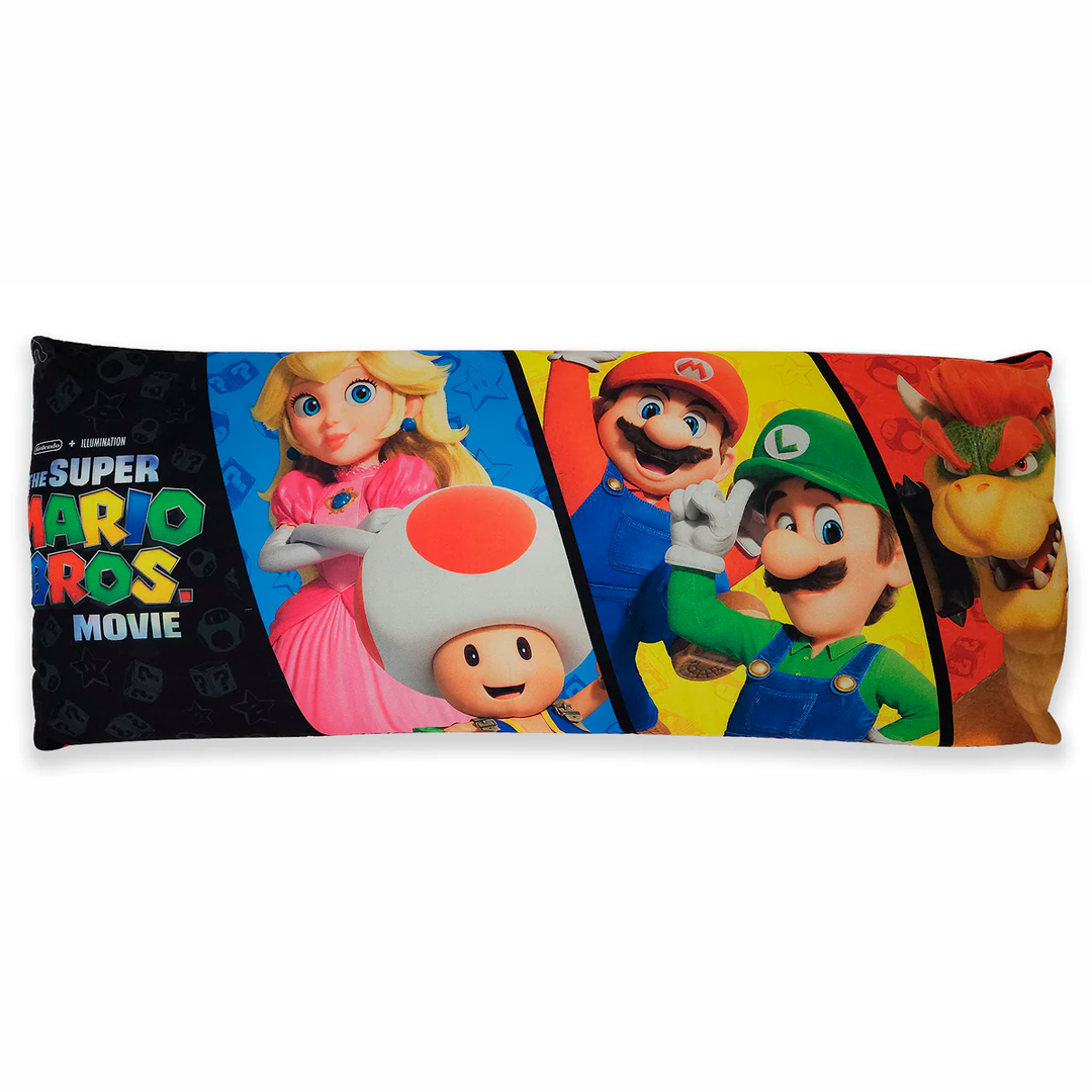 Almohada Súper Jumbo Ligera 120x50 Doble Vista Providencia® Mario Bros