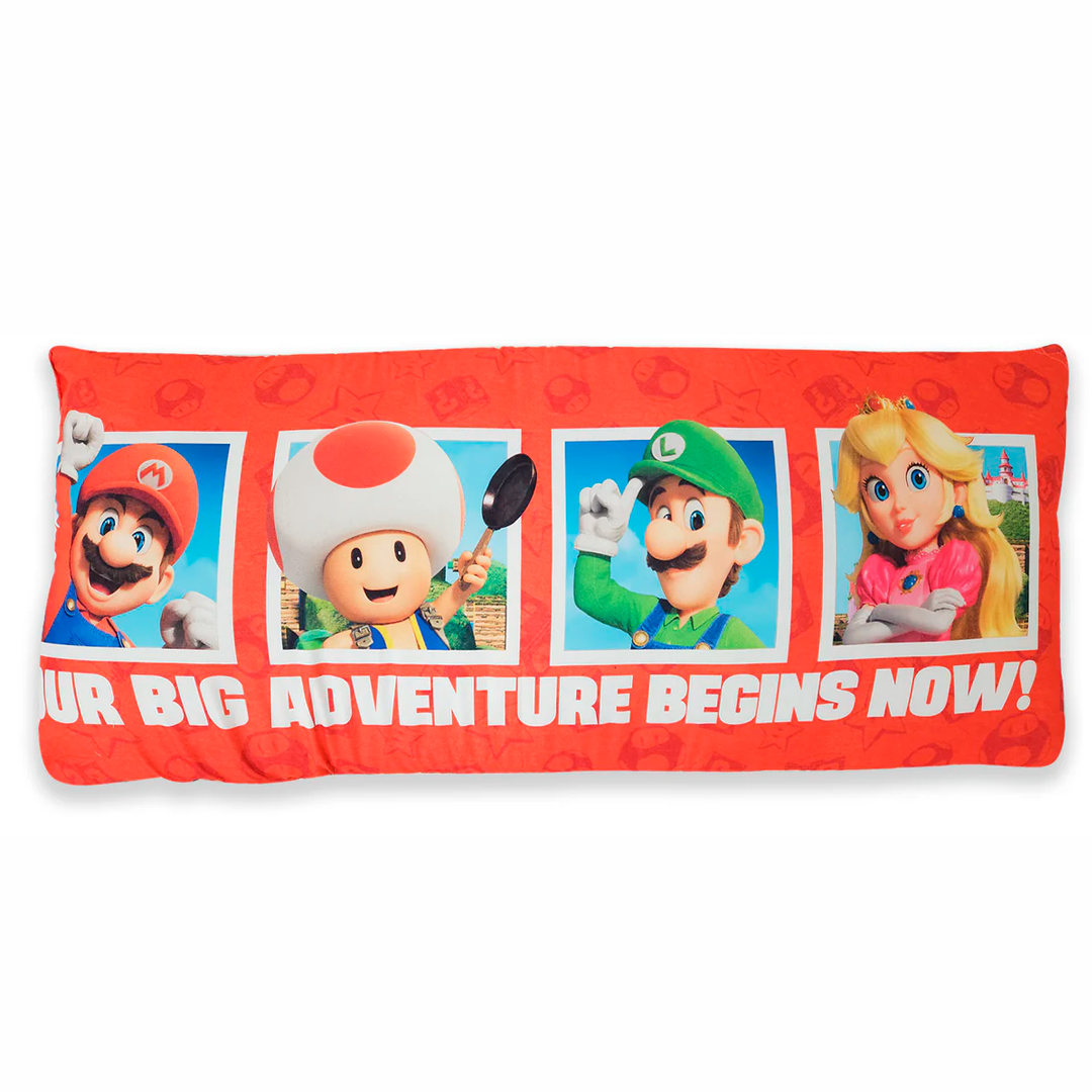 Almohada Súper Jumbo Ligera 120x50 Doble Vista Providencia® Mario Bros