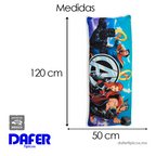 Almohada Súper Jumbo Ligera 120x50 Doble Vista Providencia® Avengers