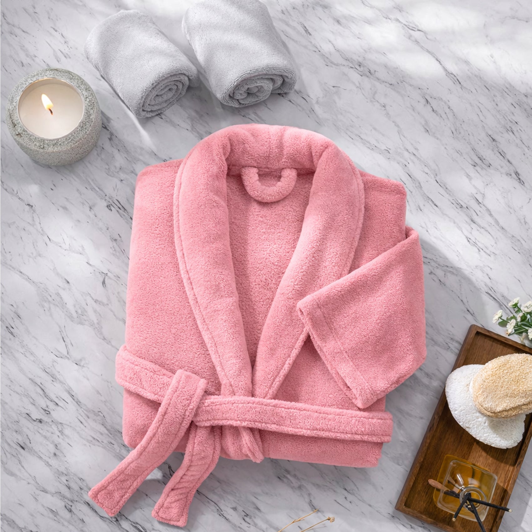 Bata De Baño Unisex Absorbente Unitalla Colores