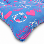 Tapete Estampado Y Acolchado Transportadora Para Mascota Ositos Corazones