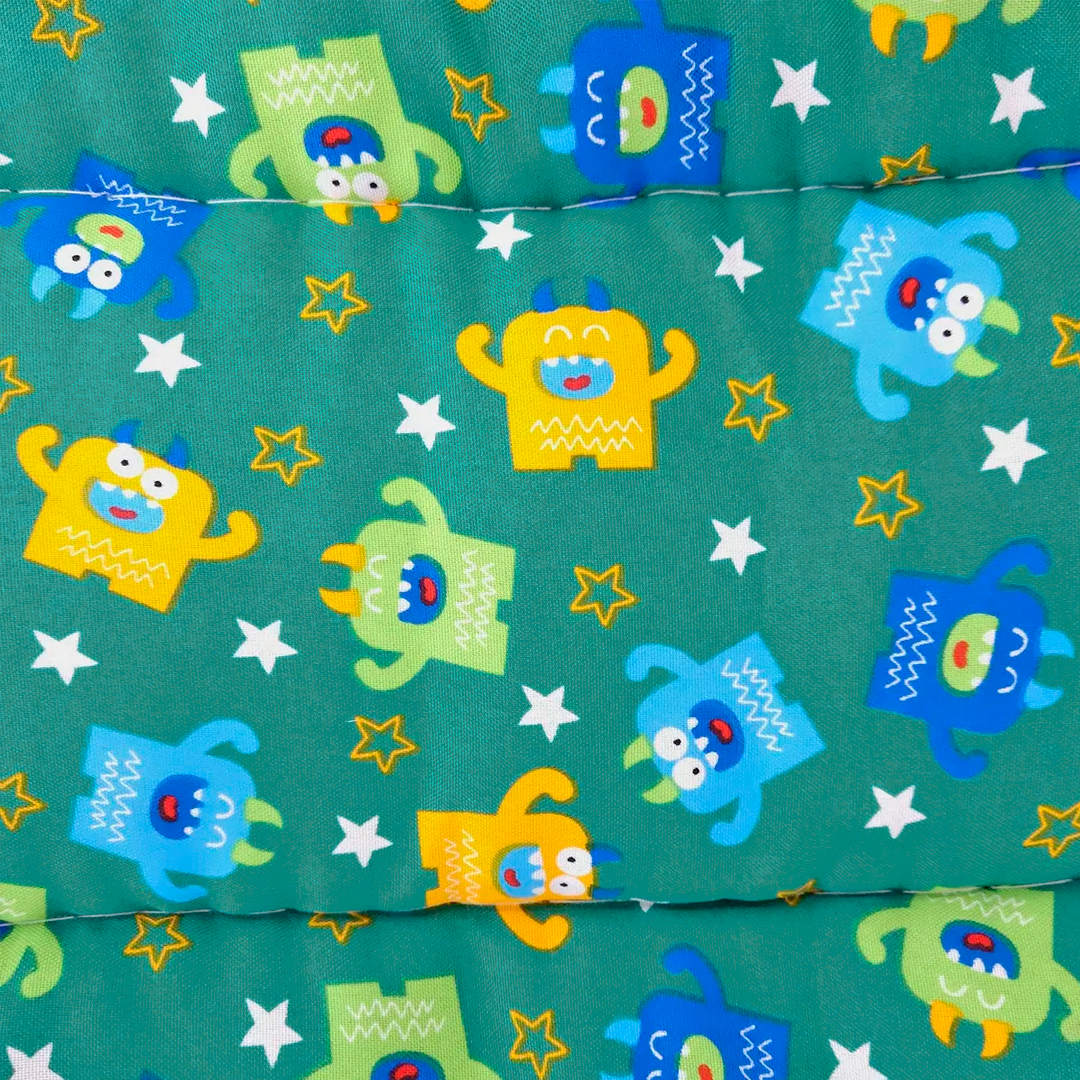 Tapete Estampado Y Acolchado Transportadora Para Mascota Mostritos