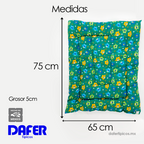 Tapete Estampado Y Acolchado Transportadora Para Mascota Mostritos