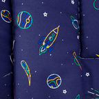 Tapete Estampado Y Acolchado Transportadora Para Mascota Estrellas y Meteoritos