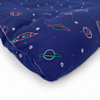 Tapete Estampado Y Acolchado Transportadora Para Mascota Estrellas y Meteoritos