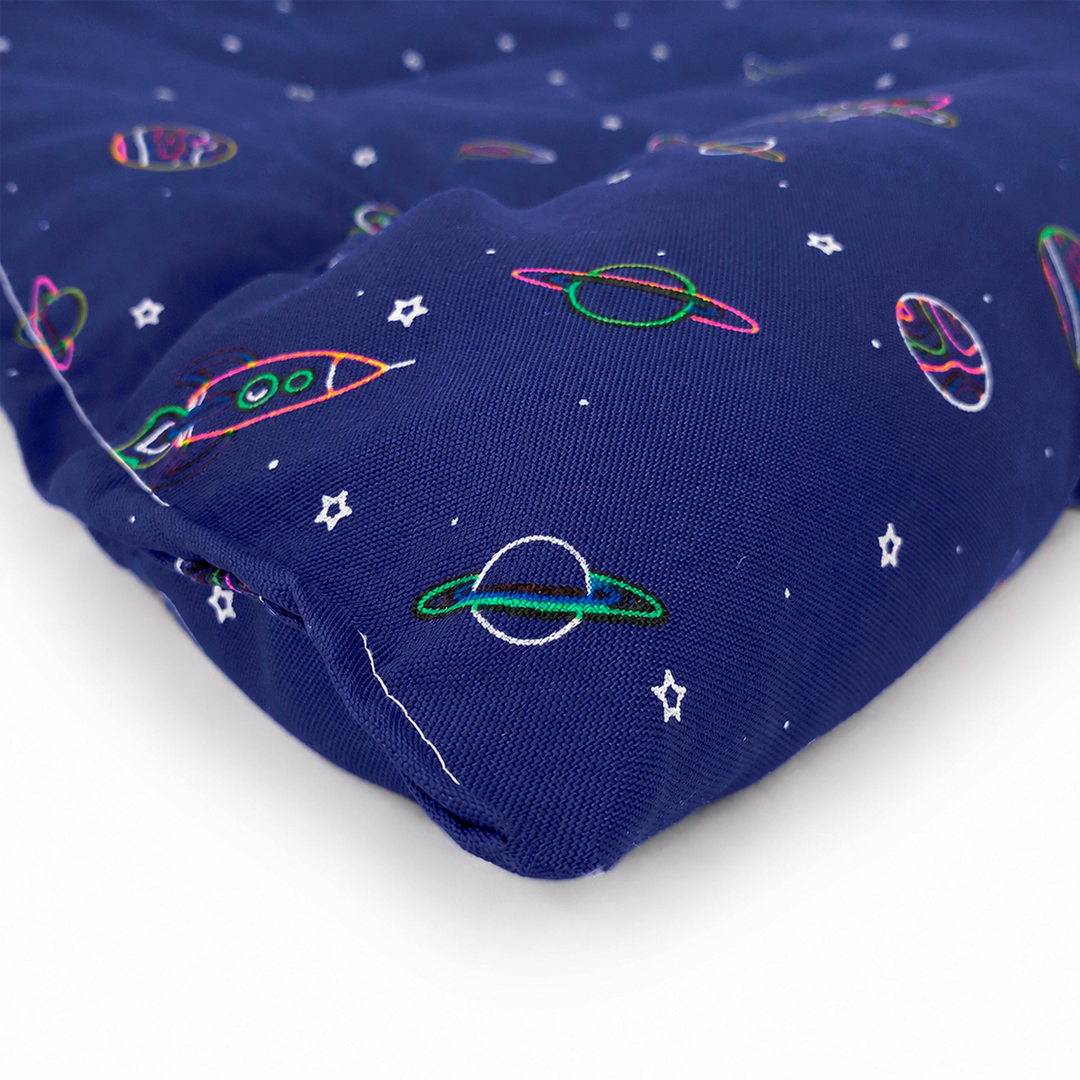 Tapete Estampado Y Acolchado Transportadora Para Mascota Estrellas y Meteoritos
