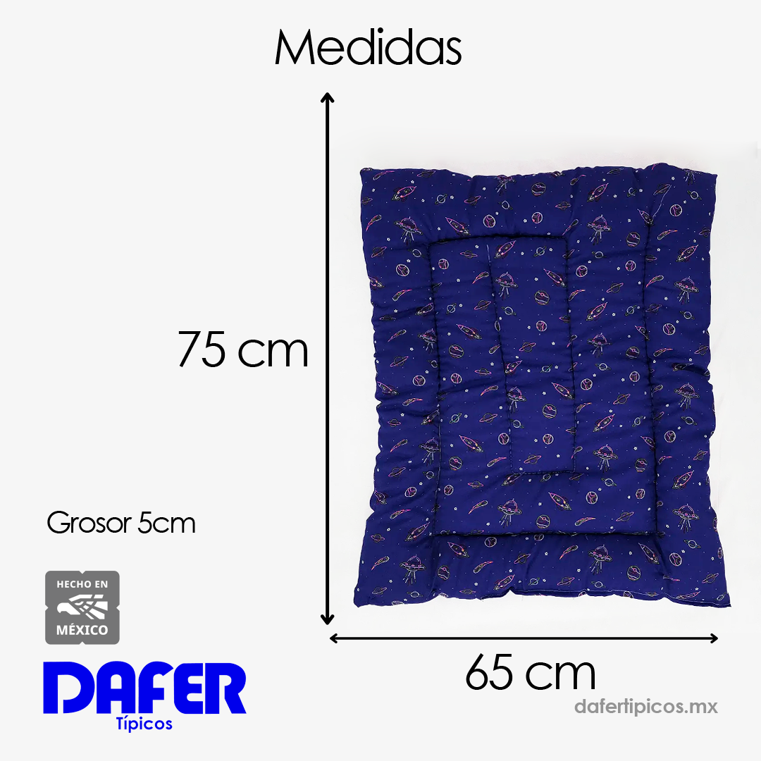 Tapete Estampado Y Acolchado Transportadora Para Mascota Estrellas y Meteoritos