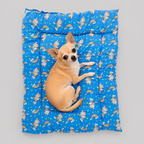 Tapete Estampado Y Acolchado Transportadora Para Mascota