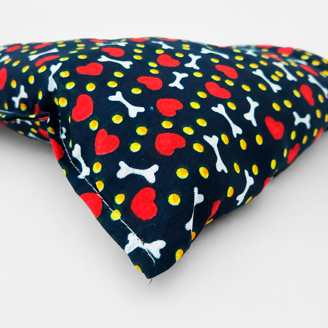 Tapete Estampado Y Acolchado Transportadora Para Mascota Huesitos