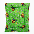 Tapete Estampado Y Acolchado Transportadora Para Mascota Leon Futbolista