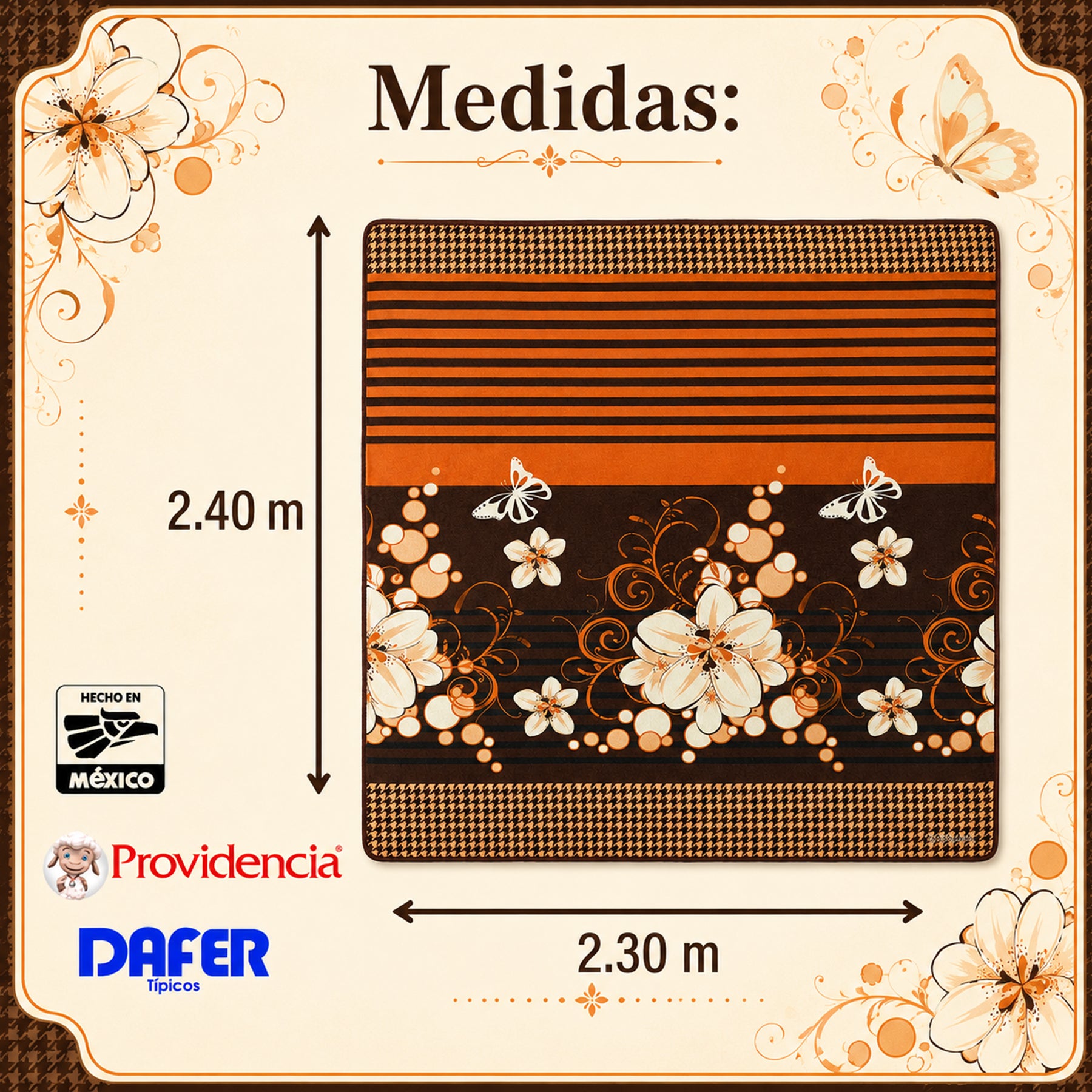 Edredón Jumbo De Borrega King Size 2.30mx2.40m Providencia® Carmen