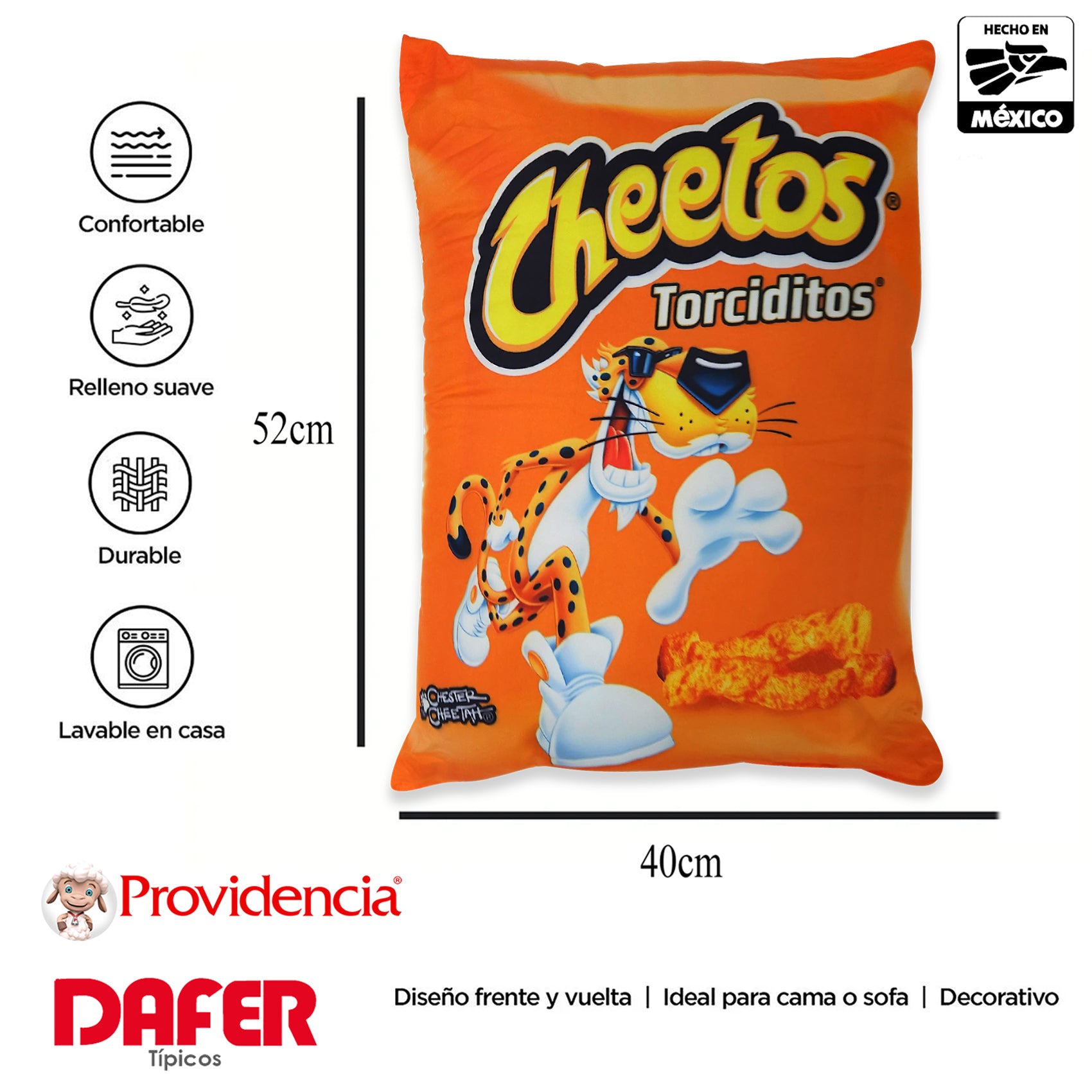 Cojín Almohada Ultra Suave De Botana Divertido Providencia® Chetos