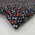 Tapete Estampado Y Acolchado Transportadora Para Mascota Huesitos