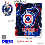 Cobertor Edredón De Borrega Matrimonial Providencia® Cruz Azul