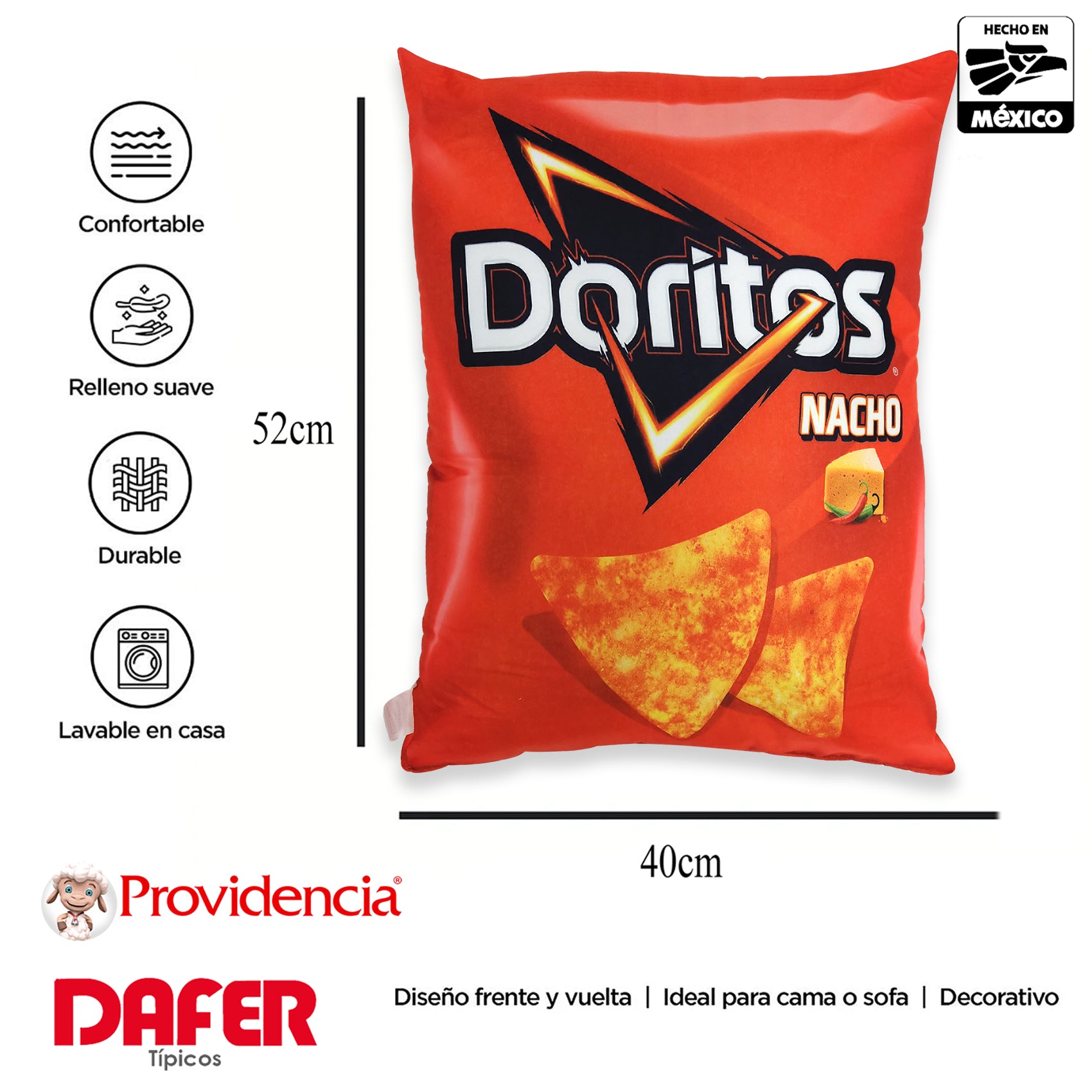 Cojín Almohada Ultra Suave De Botana Divertido Providencia® Doritos