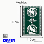 Jorongo Gaban Artesanal Mexicano Lobo Verde Oscuro