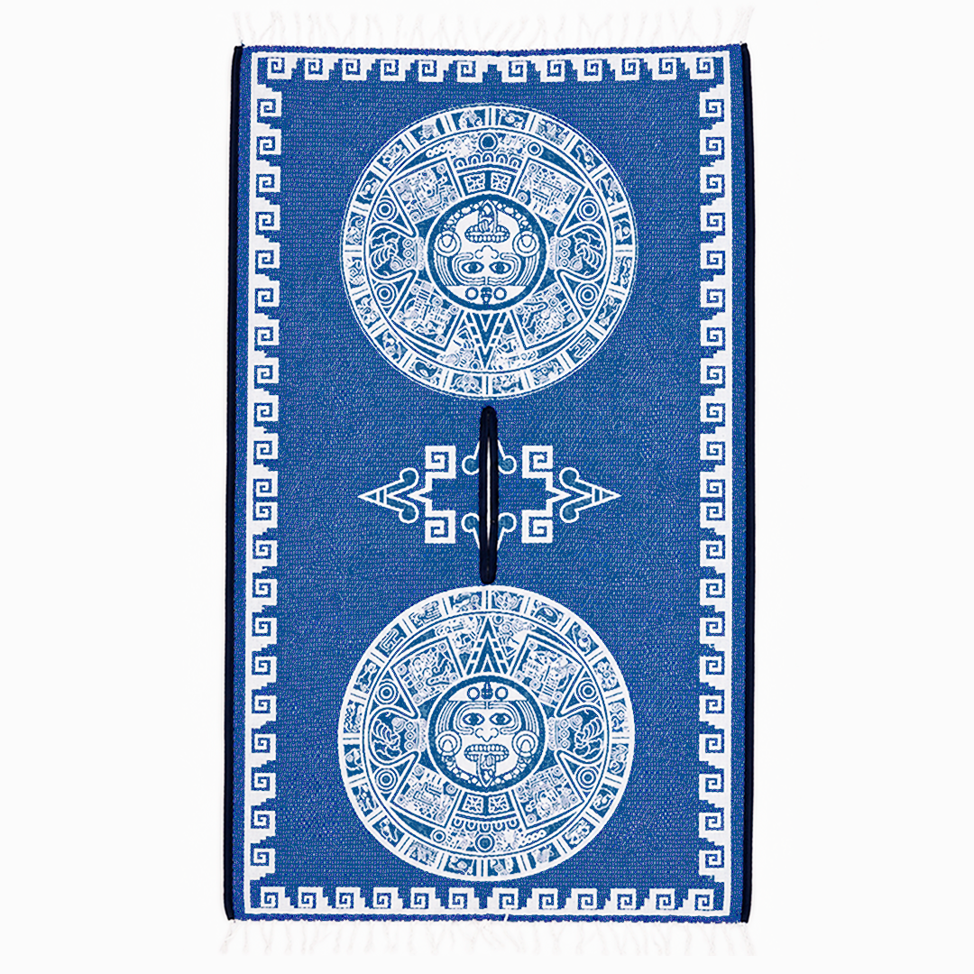 Jorongo Gaban Artesanal Mexicano Calendario Azul