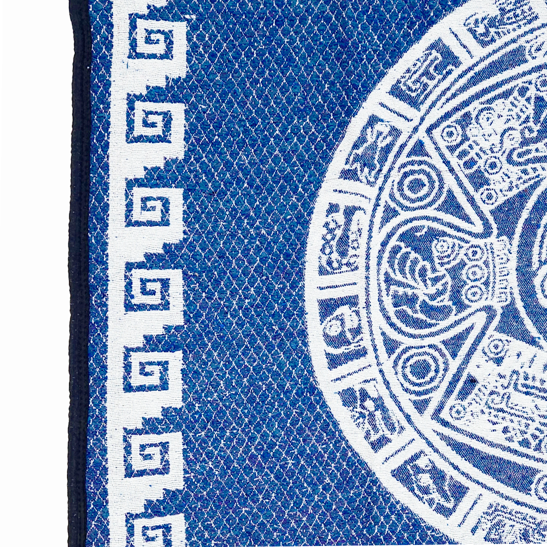 Jorongo Gaban Artesanal Mexicano Calendario Azul