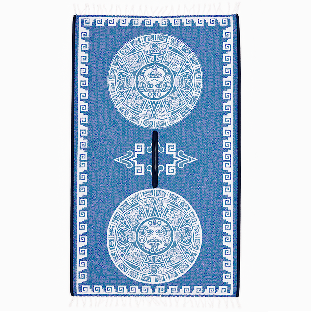 Jorongo Gaban Artesanal Mexicano Calendario Lavanda
