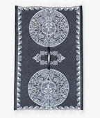 Jorongo Gaban Artesanal Mexicano Calendario Gris
