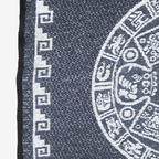 Jorongo Gaban Artesanal Mexicano Calendario Gris