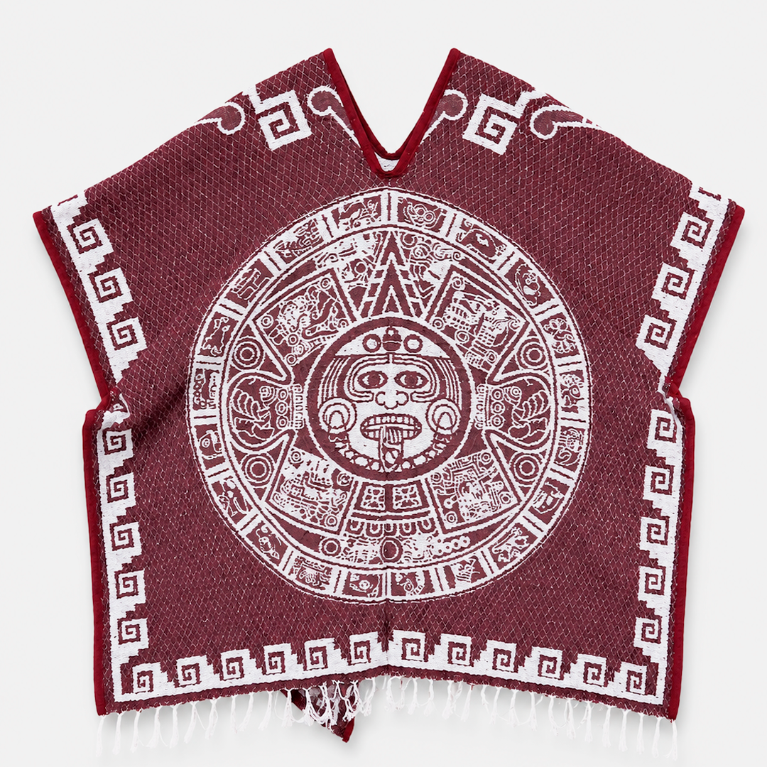 Jorongo Gaban Artesanal Mexicano Calendario Vino