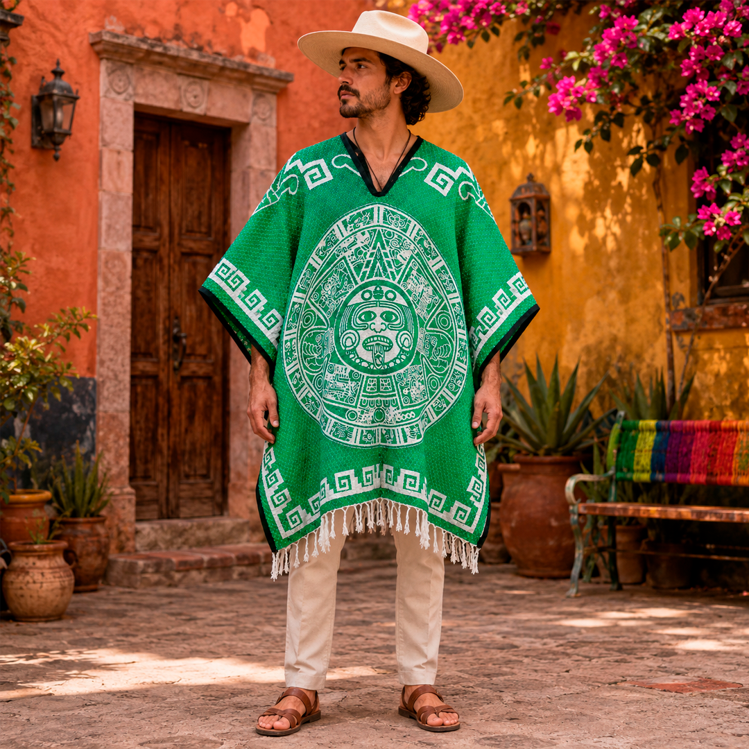 Jorongo Gaban Artesanal Mexicano Calendario Lima