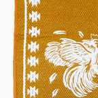 Jorongo Gaban Artesanal Mexicano Gallos Mostaza