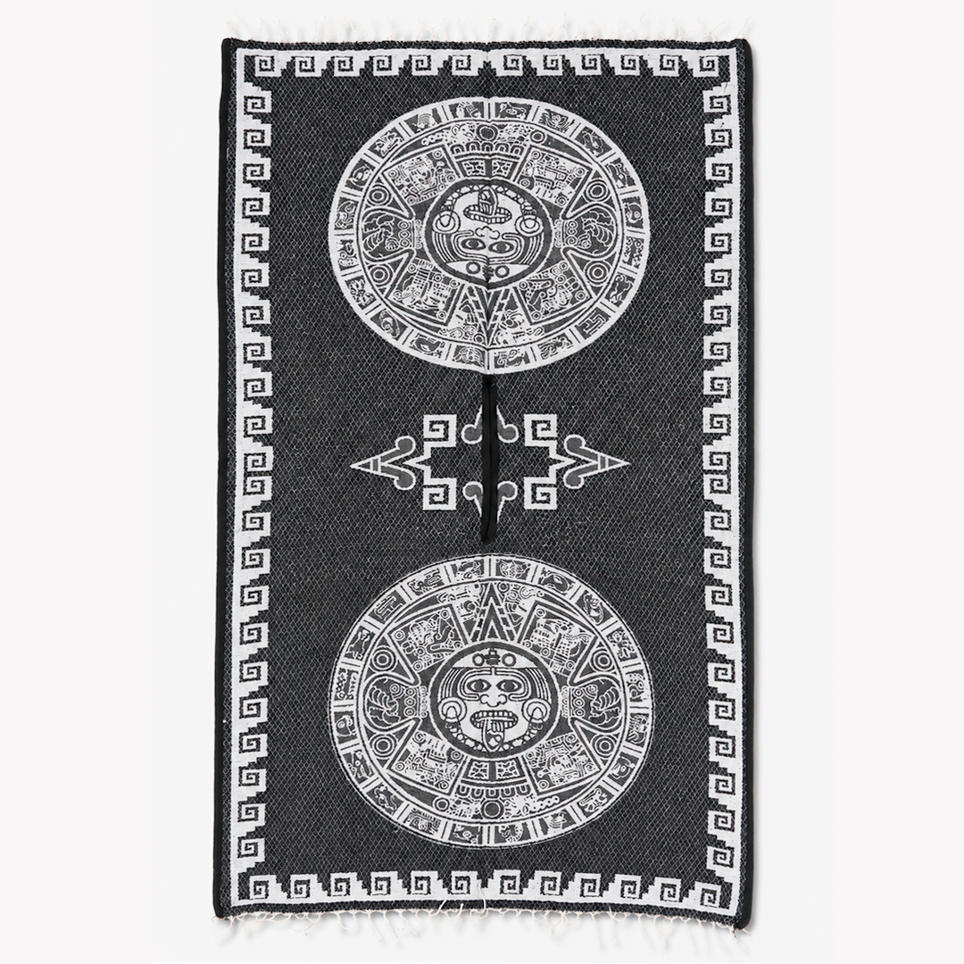 Jorongo Gaban Artesanal Mexicano Calendario Negro