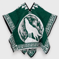 Jorongo Gaban Artesanal Mexicano Lobo Verde Oscuro