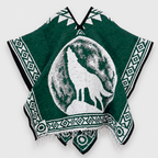 Jorongo Gaban Artesanal Mexicano Lobo Verde Oscuro