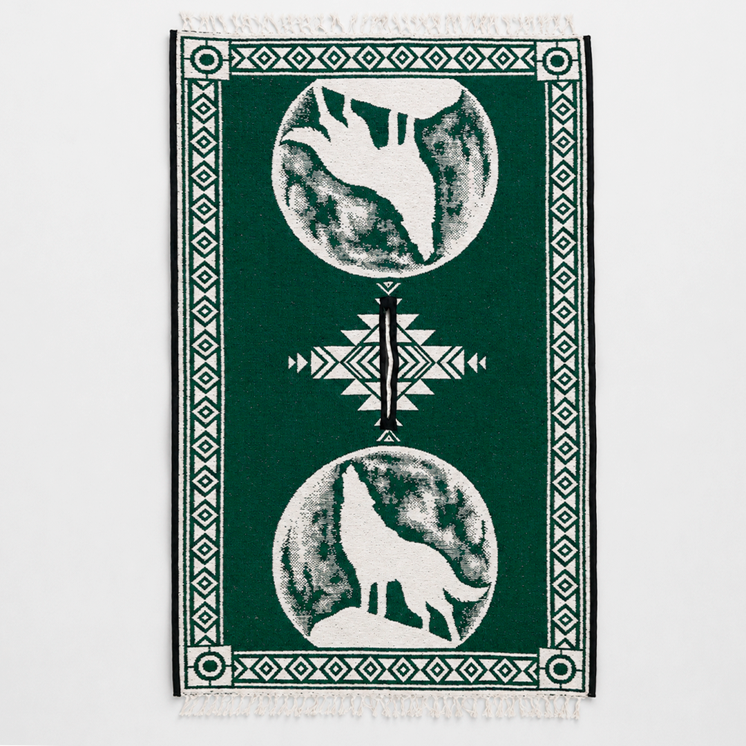 Jorongo Gaban Artesanal Mexicano Lobo Verde Oscuro