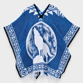 Jorongo Gaban Artesanal Mexicano Lobo Azul Oscuro