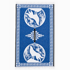 Jorongo Gaban Artesanal Mexicano Lobo Azul Oscuro