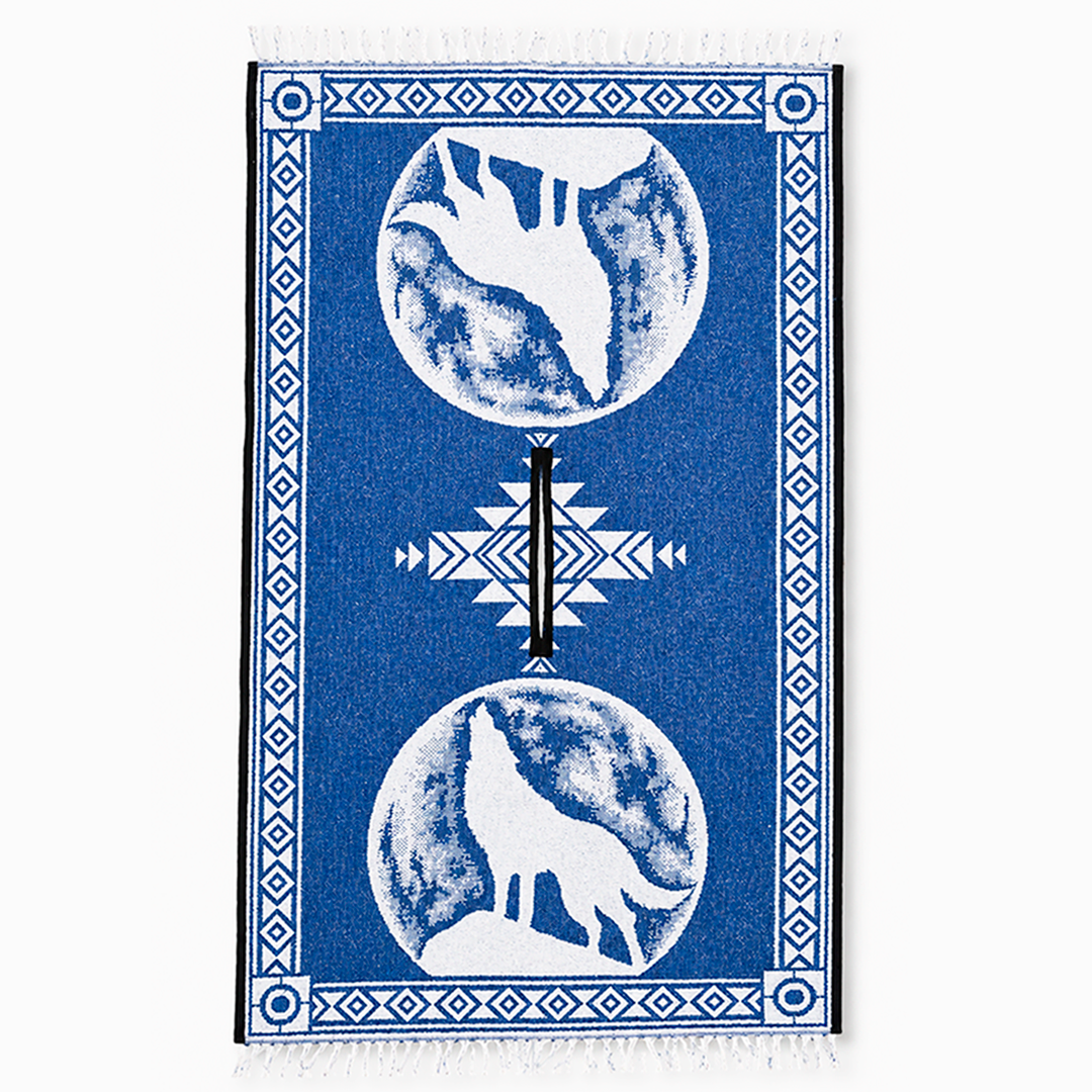 Jorongo Gaban Artesanal Mexicano Lobo Azul Oscuro