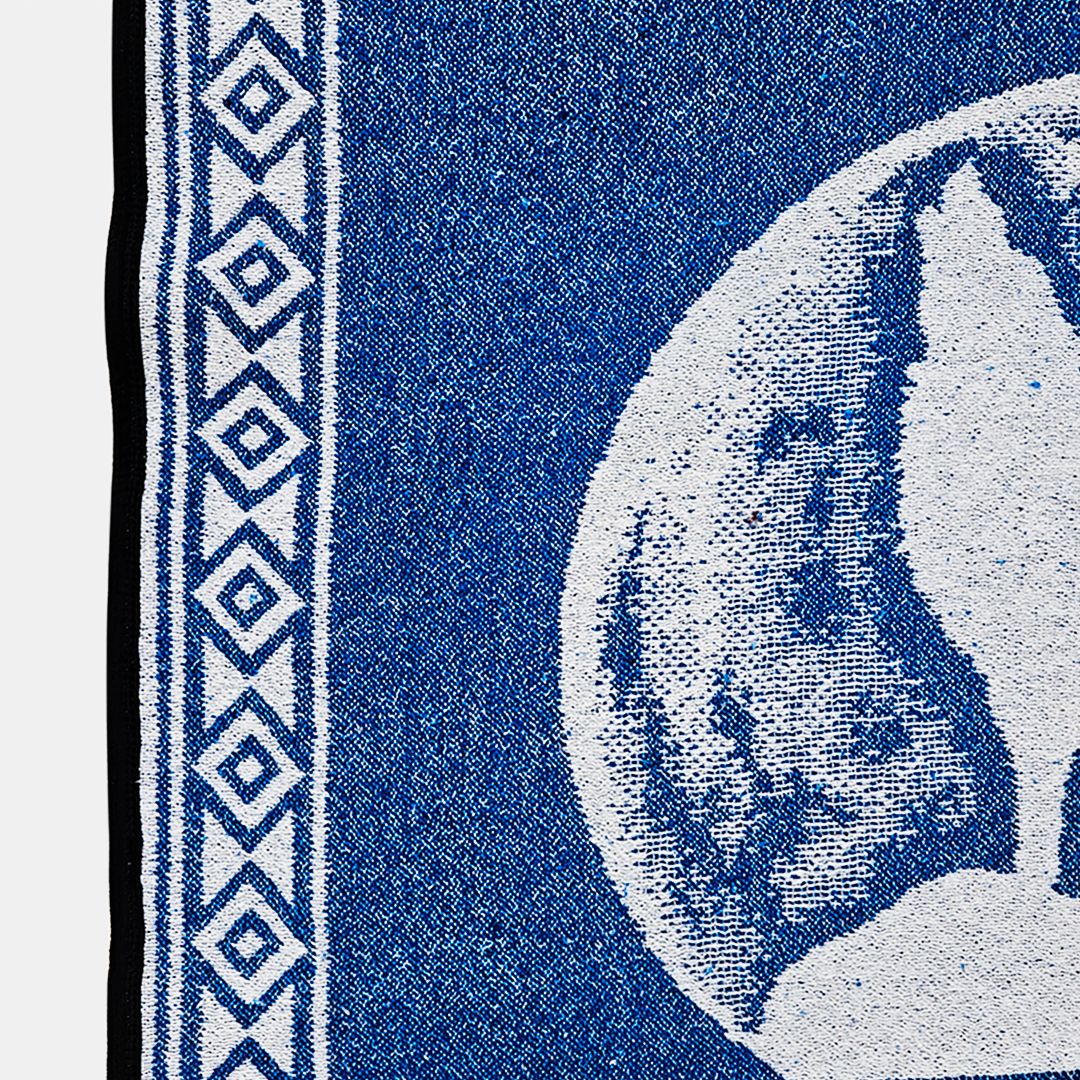 Jorongo Gaban Artesanal Mexicano Lobo Azul Oscuro