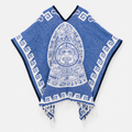 Jorongo Gaban Artesanal Mexicano Calendario Azul