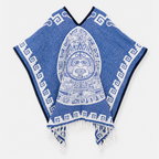 Jorongo Gaban Artesanal Mexicano Calendario Azul