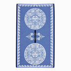 Jorongo Gaban Artesanal Mexicano Calendario Azul